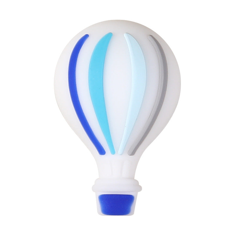 Wholesale 20pcs/pack Hot Air Balloon 3D Silicone Beads DIY Accessories